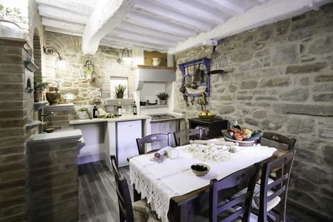 Dining room and kitchen