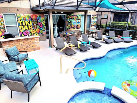 Large patio. Ample seating for everyone. Super fun vibe!