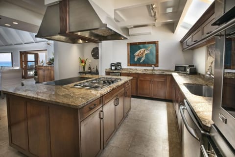 The spacious, well-appointed kitchen!