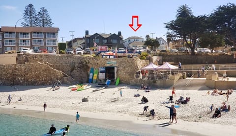 Lover's Point Beach is across the street.