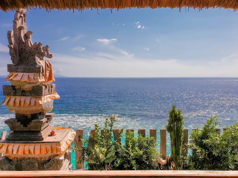 Traditional Cottage, 2 Twin Beds, Sea View | Terrace/patio