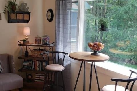 Seating area in coffee bar