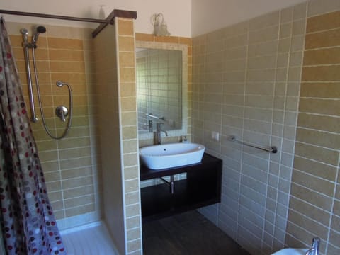 Shower, rainfall showerhead, hair dryer, bidet