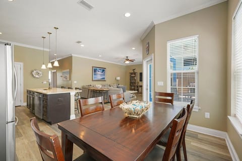 Casa Azul - Miramar Beach - Open Concept Dining, Kitchen, & Living Room