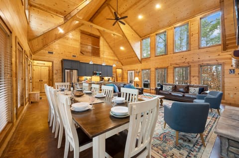 A dreamy cabin space made for meals, memories, and connection