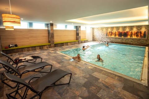 Indoor pool, seasonal outdoor pool, sun loungers
