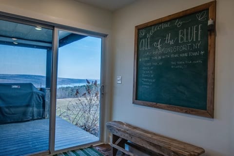 Patio doors to the deck