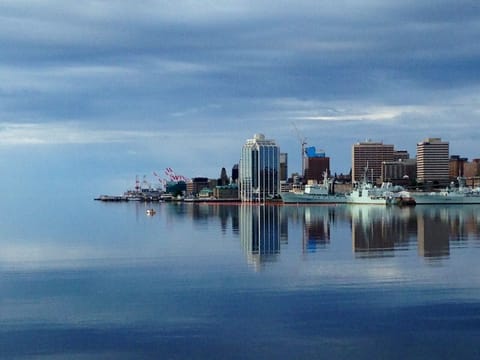 Morning coffee overlooking Halifax Harbour
