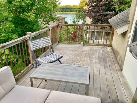 Relax on the back porch and enjoy a sip your favorite morning drink!