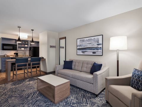 Suite, 1 King Bed | Desk, blackout drapes, iron/ironing board, free cribs/infant beds