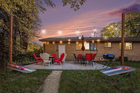 Kick back in the backyard with drinks, games, and good company.