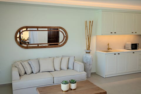 Sitting area next to the kitchen.