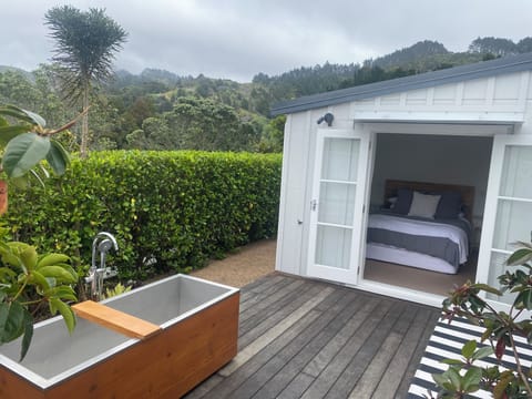 Private courtyard with outdoor bath