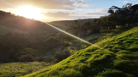 Emmlot Farm valley view at sunset