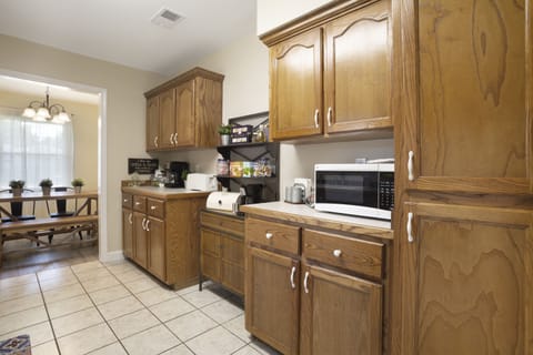 Kitchen is fully stocked