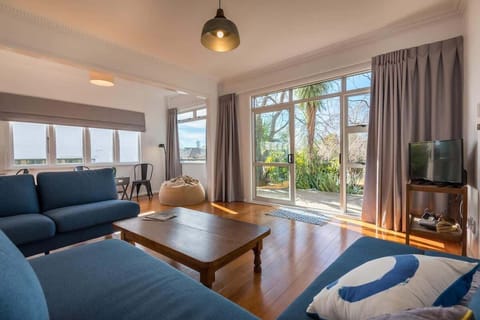 Living Room which opens onto a sunny deck