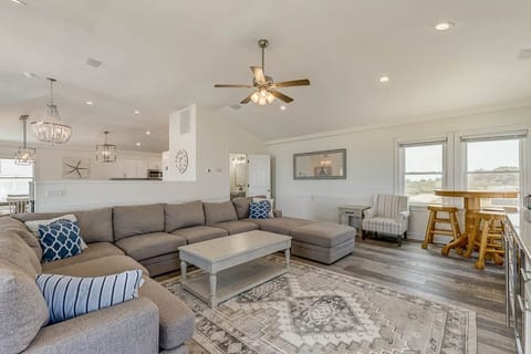 Top-Level Living Room with Deck Access