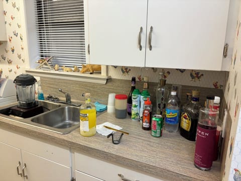 Area in Laundry room to mix drinks.