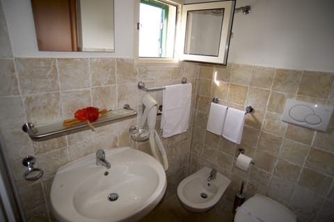 Double or Twin Room, City View | Bathroom | Shower, free toiletries, hair dryer, bidet