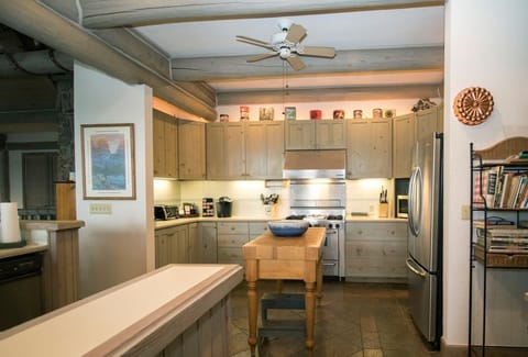 roomy kitchen