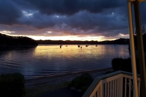 woodies balcony sunset