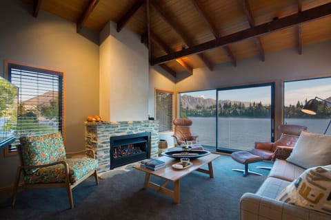 Vaulted ceilings add to the space and character of this stunning alpine home