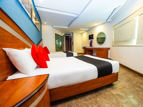 Standard Room, 2 Double Beds | Free WiFi, bed sheets, wheelchair access