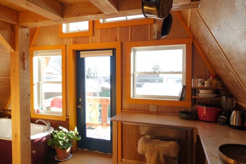 A quaint and cozy interior