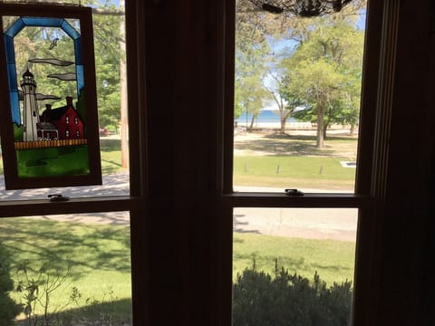 View out of living room. 