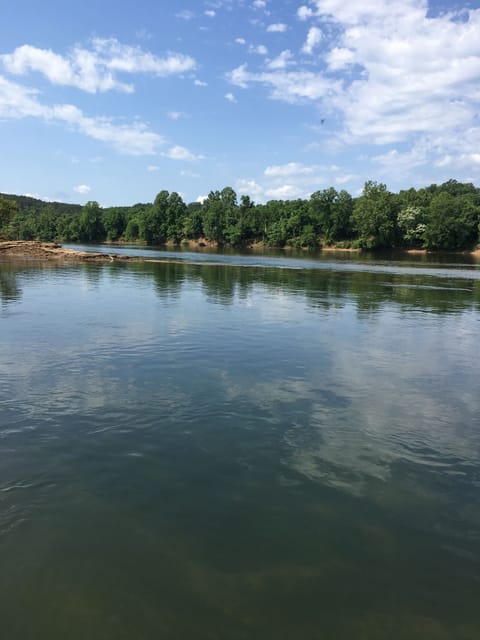 View of the White River from the riverhouse at creswell island