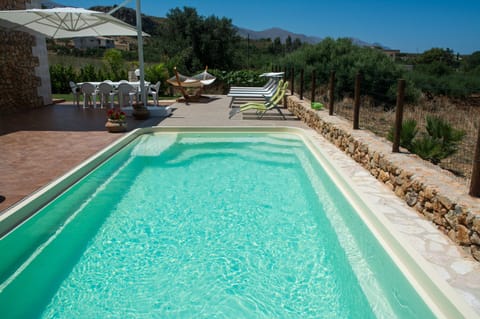 Scopello, private heated swimming pool