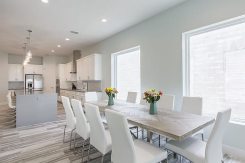 Dining area with ample seating for 10.