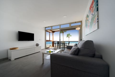 Apartment, 2 Bedrooms, Balcony, Ocean View | Living area | Flat-screen TV