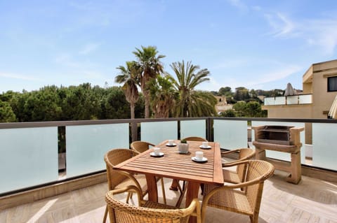 There are plenty of outdoor spaces where you can sit and relax.