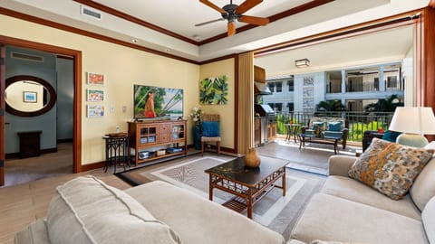 Nestled within the prestigious Kolea Villas in Waikoloa Beach Resort, this luxurious two-bedroom, two-bath villa offers the perfect blend of comfort, elegance, and island charm