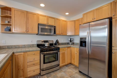 Well equipped kitchen. Please ask if you need a certain item. We may have it.