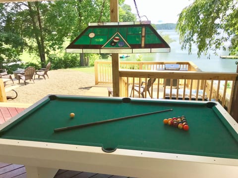 Outdoor covered pool table!  For year round fun! - Taken before updates! 