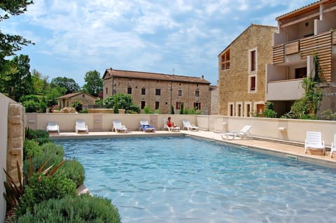 Take in gorgeous views while lounging around the on-site outdoor pool.