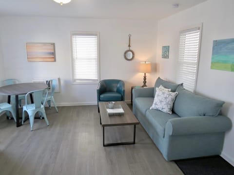 Living Area with Queen Sleeper Sofa