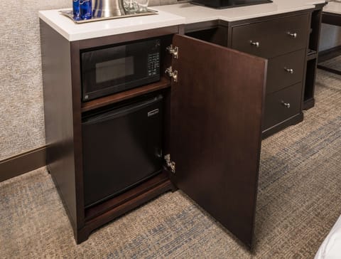 Premium bedding, down comforters, pillowtop beds, in-room safe