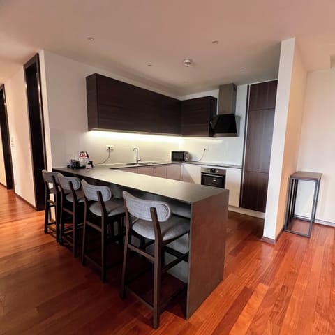 Suite, 2 Bedrooms, Balcony (Spacious) | Private kitchen | Fridge, microwave, oven, stovetop