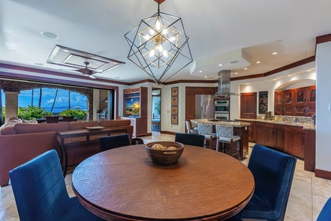 Dining area with ocean views