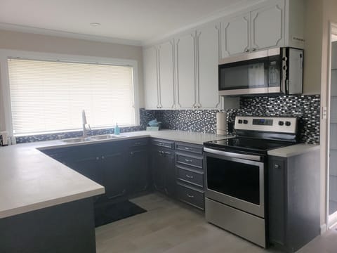 Kitchen window overlooks golf course
