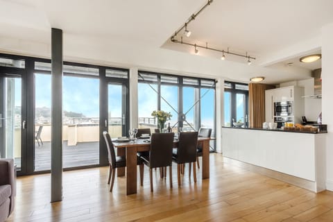 Penthouse Apartment (Penthouse 4) | Living area | 42-inch flat-screen TV with digital channels, TV, DVD player