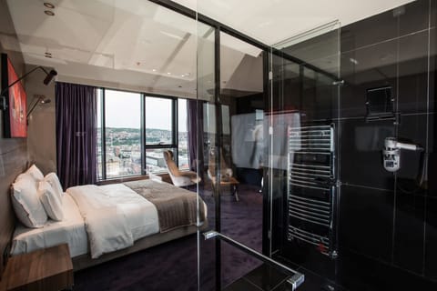 Premium Single Room | Bathroom | Designer toiletries, hair dryer, bathrobes, slippers