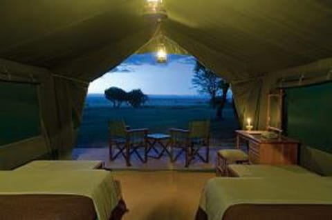 Luxury Tent | Premium bedding, memory foam beds, desk, bed sheets