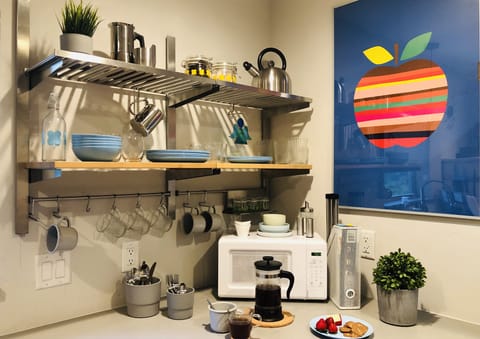 Enjoy french press coffee in the mornings 