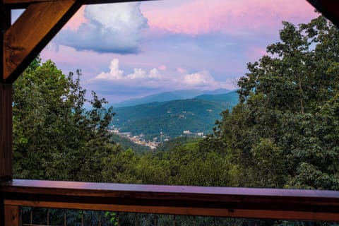 Views of the Smoky Mountains and downtown Gatlinburg!