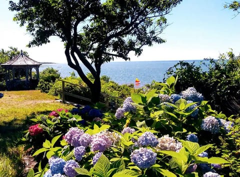 Amazing setting with sweeping views on a private large beach