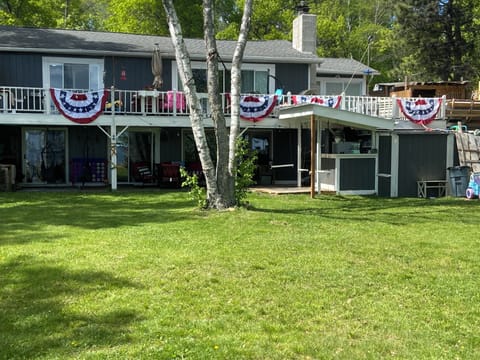 Looking at house from lake